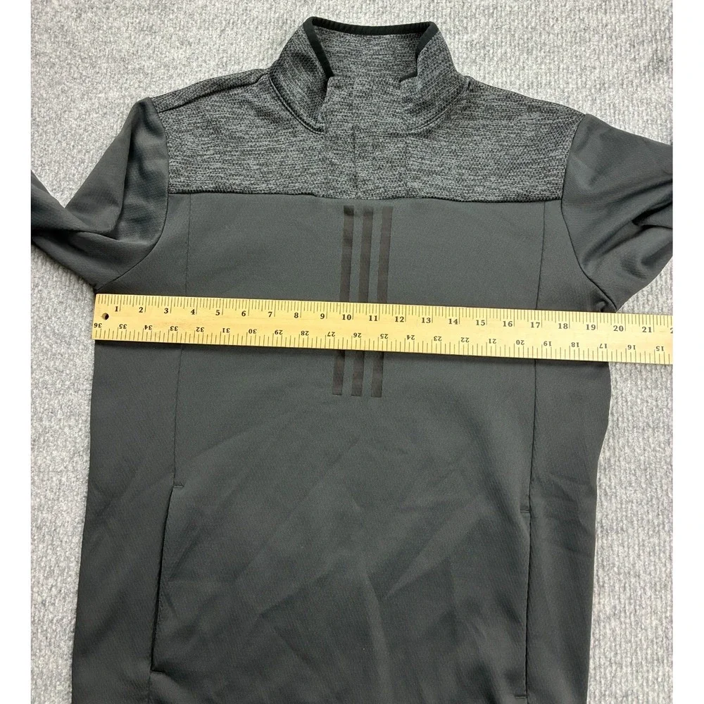 Adidas ClimaWarm Jacket Mens Small Gray Full Zip Training Track FM5538